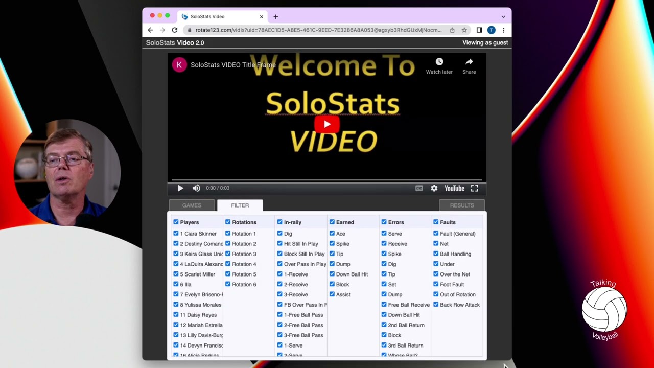 Introduction to Solostat Volleyball Video Clips