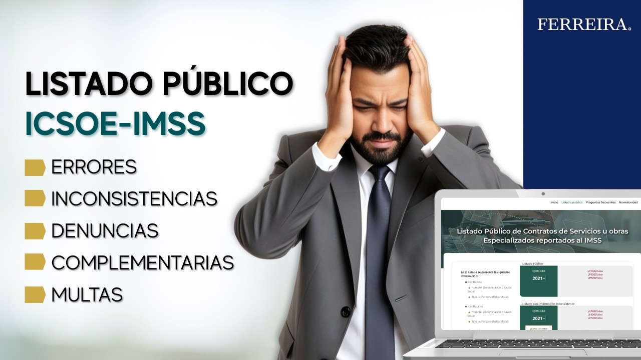 Listado P&uacute;blico ICSOE-IMSS | Errores, Inconsistencias, Denuncias, Complementarias y Multas