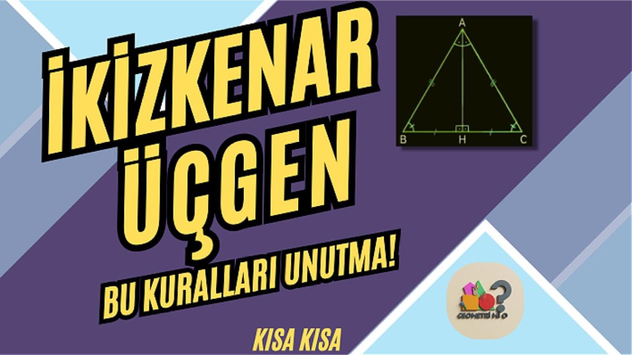 İkizkenar üçgen! (kısa kısa)... #geometri #yks #matematik #dgs #kpss #tyt #school #sınav