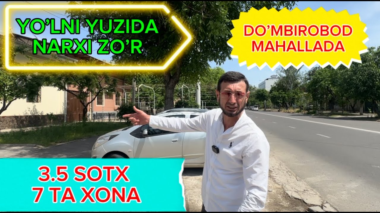 BUNAQASI BO'MAGAN 3.5 SOTX 7 XONA YEVRO REMONT UY SOTILADI CHILONZOR DO'MBIROBODDA JOYLASHGAN ARZON!
