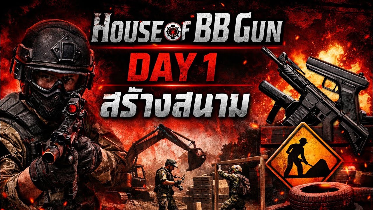 Day 1 | House of BB Gun สร้างสนาม 