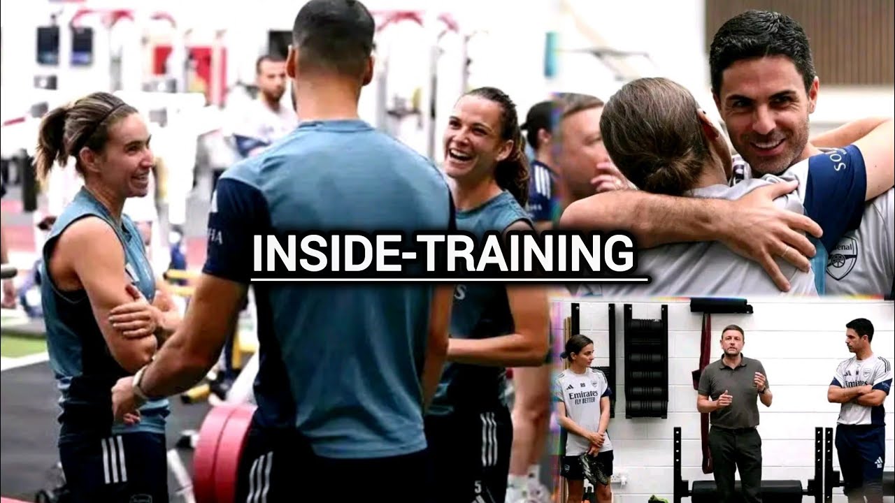 INSIDE TRAINING| SQUAD FOCUS ON TEAM BONDING| ARSENAL WOMEN AND MEN TEAM IN TRAINING 