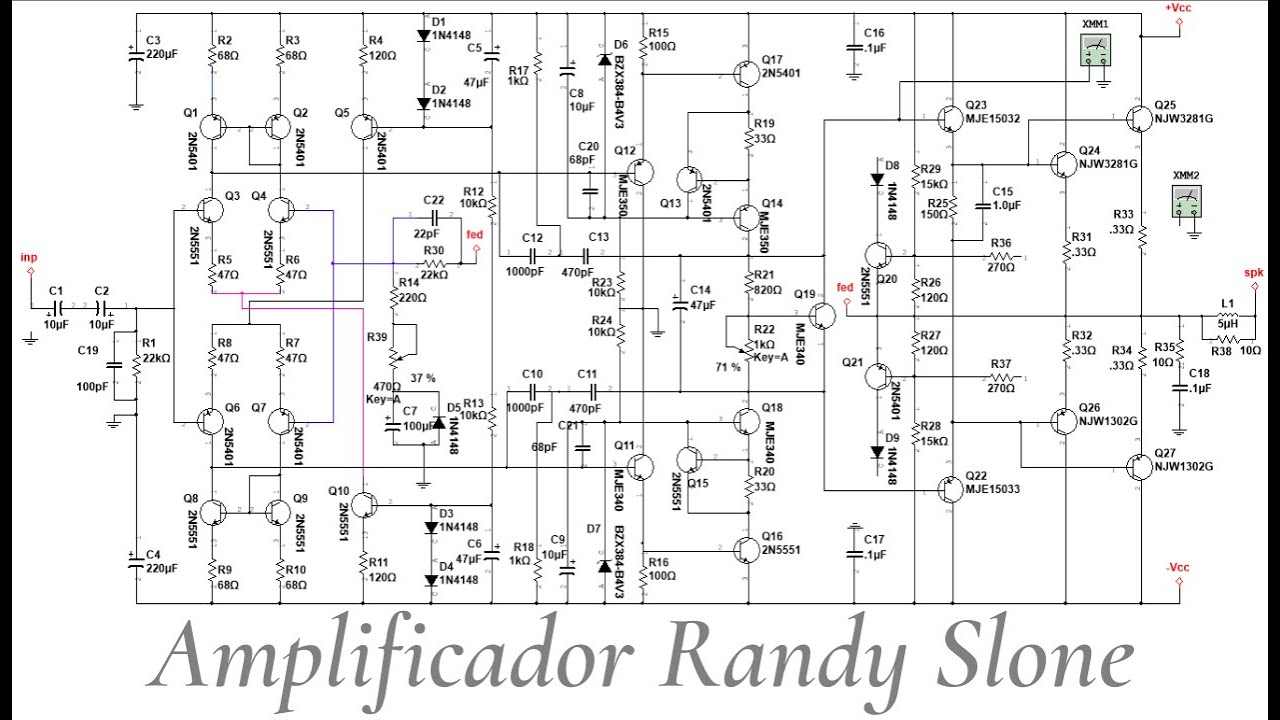 Amplificador de Áudio Randy Slone :  Análise com e sem Limíter