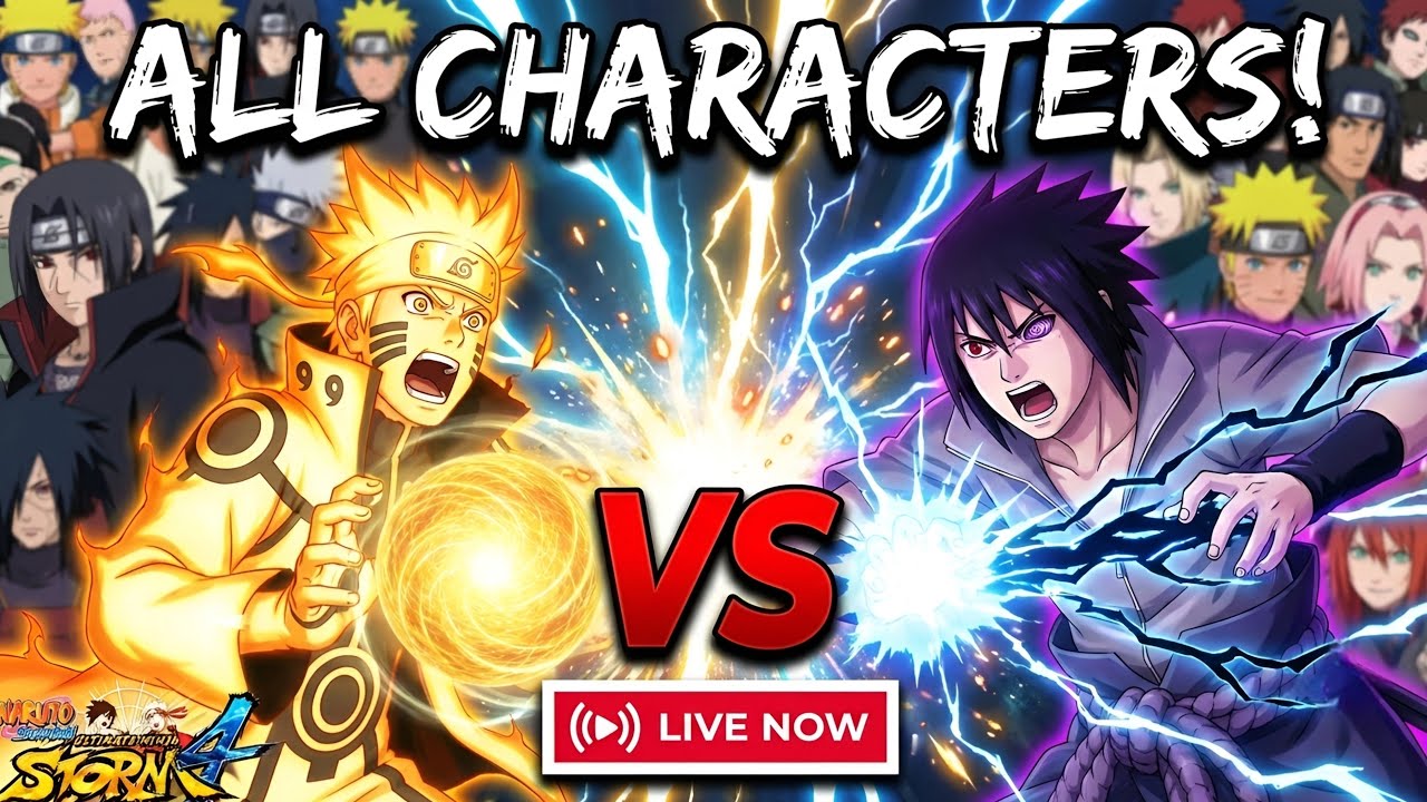 Naruto All Characters Ultimate Battle Live 🔥 | All Naruto Characters Fight