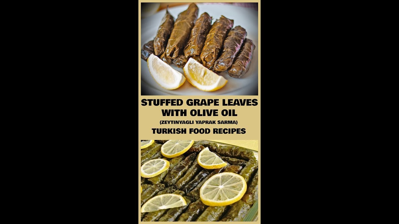 Stuffed Grape Leaves With Olive Oil - Zeytinyagli Yaprak Sarma Recipe