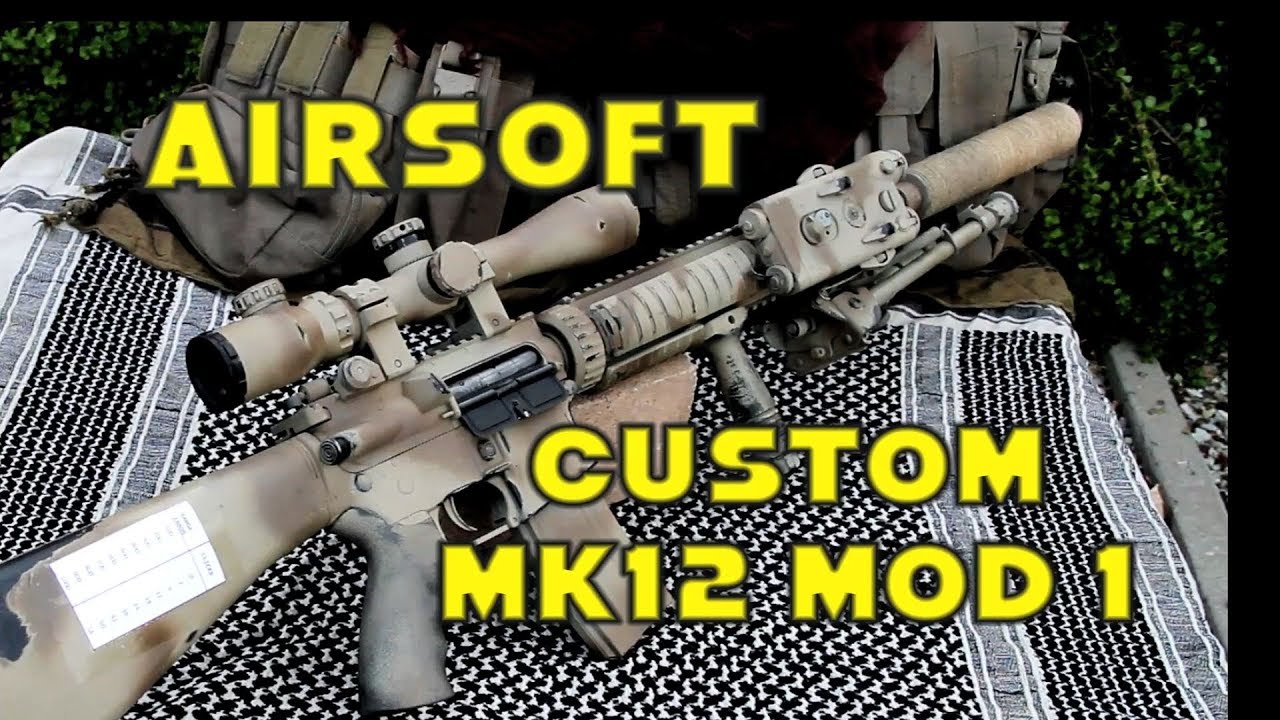 Airsoft MK12 MOD 1 Custom SPR LONE SURVIVOR Style