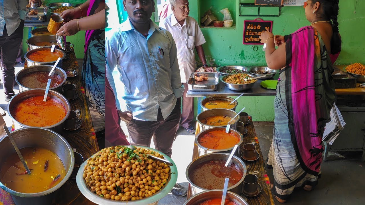 சேலம் 20 ரூபாய் குழம்பு கடை  Lakshmi mess |Best indian street food |Street Food Tour Salem