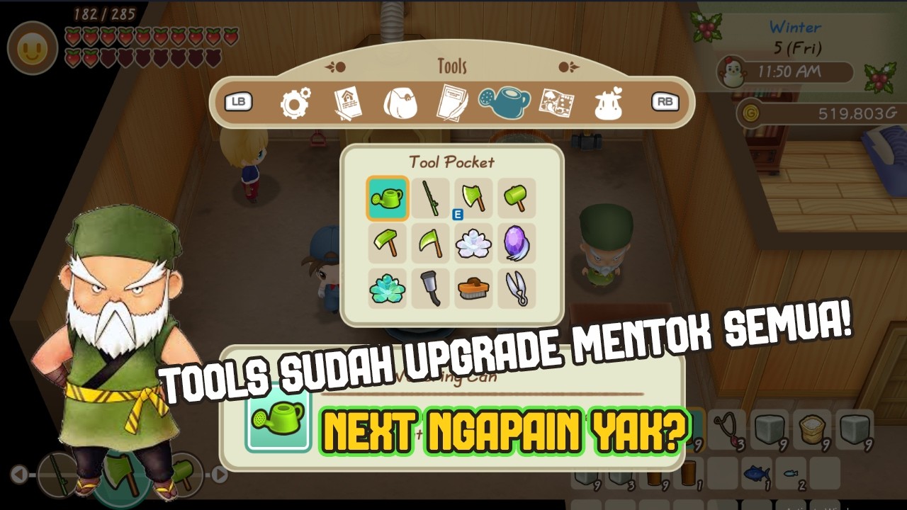 KELAR SUDAH UPGRADE TOOLS MENJADI MYTHIC! STORY OF SEASONS - Friends of Mineral Town #33