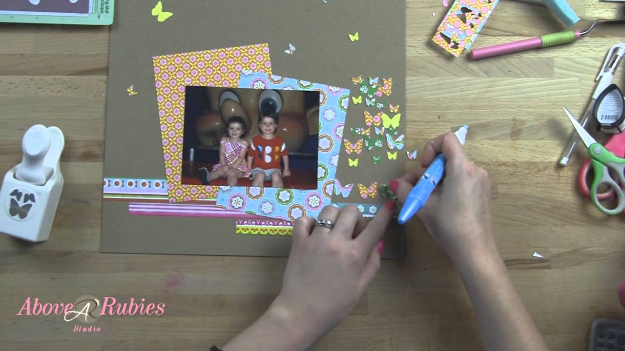 Butterfly Punch Scrapbook Ideas Tutorial