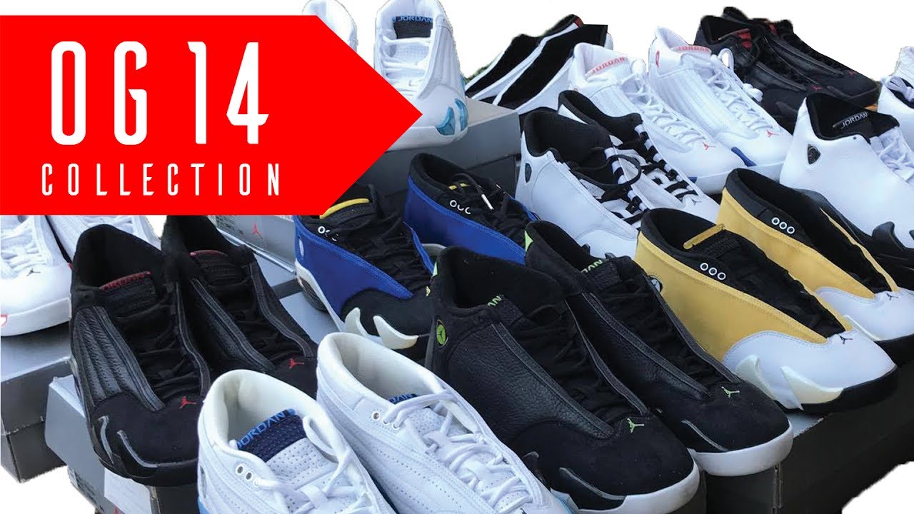 MY ENTIRE OG AIR JORDAN 14 COLLECTION + SAMPLES