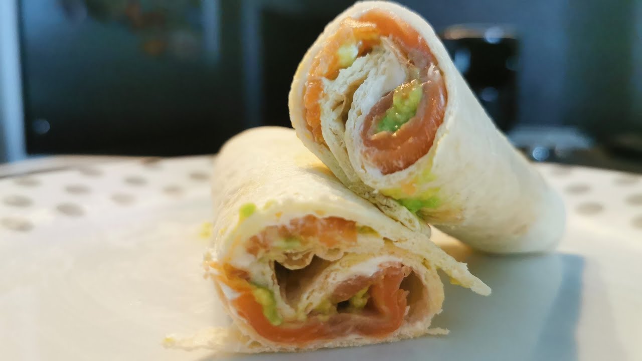 🌯 Wrap avocat saumon 🥑🍣 - #recette