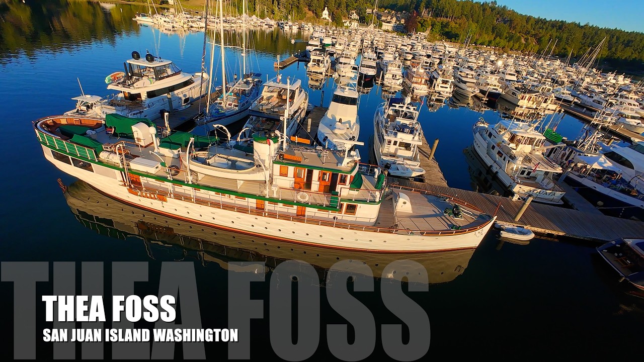 Thea Foss — 1930 Wooden Yacht 🌊 | Seattle’s Maritime Icon in Roche Harbor | DJI Avata FPV