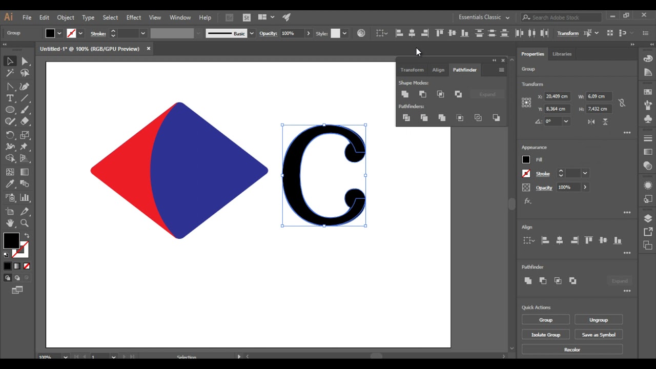 REPRODUZINDO A LOGO DO CARREFOUR NO ILLUSTRATOR