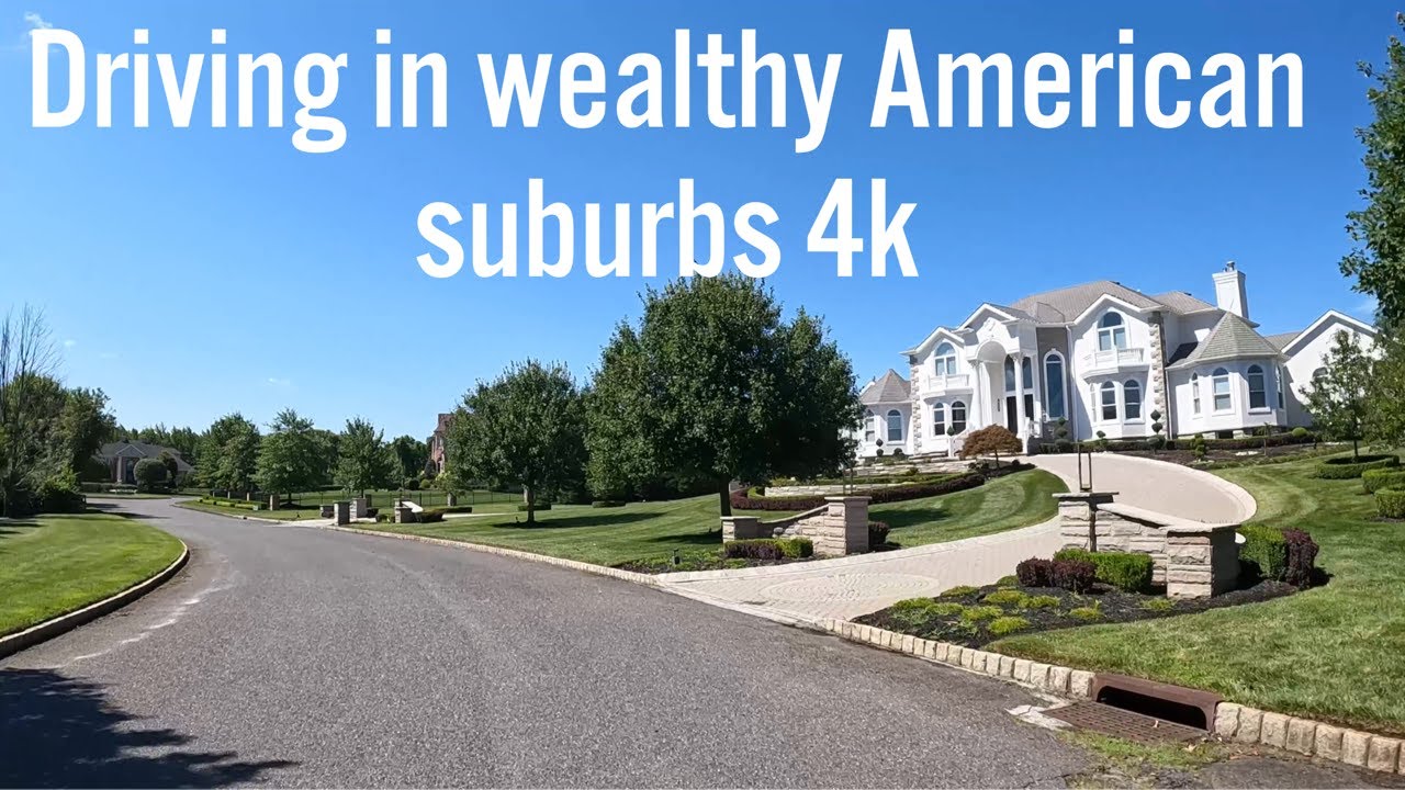 Driving in beautiful suburban neighborhoods - Colts Neck, New Jersey 🇺🇸 (4k)