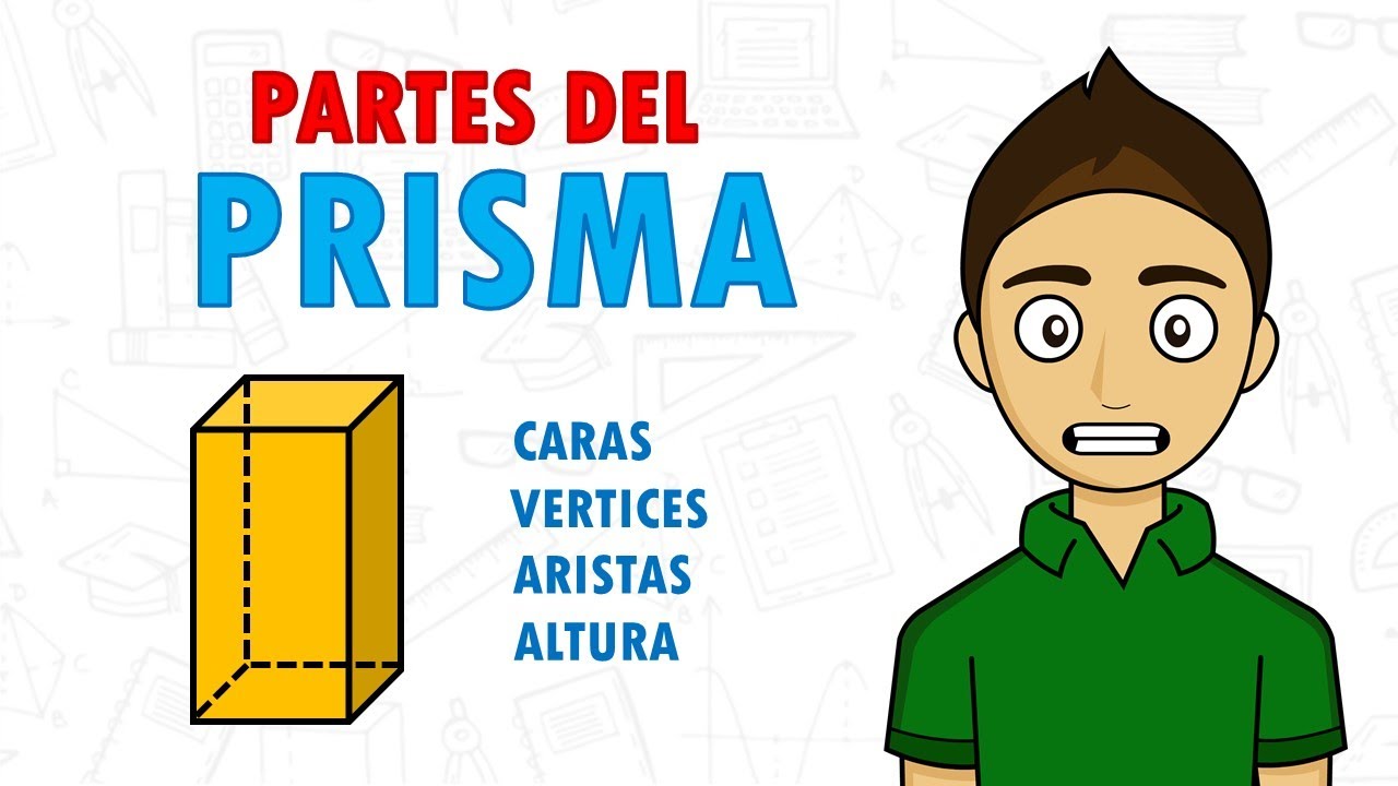 PARTES DE UN PRISMA Super fácil - Cara, vértice, arista, base
