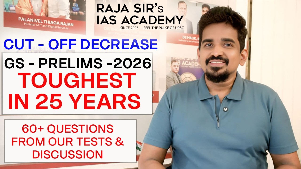GENERAL STUDIES - PRELIMS  2026 - Paper Analysis I Raja Sir's IAS Academy #prelims2026 #ias #upsc