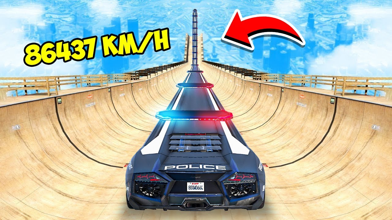 СПУСК БЕЗ ТОРМОЗОВ НА САМОМ ДЛИННОМ ПОЛИЦЕЙСКОМ ЛИМУЗИНЕ LAMBORGHINI AVENTADOR В ГТА 5