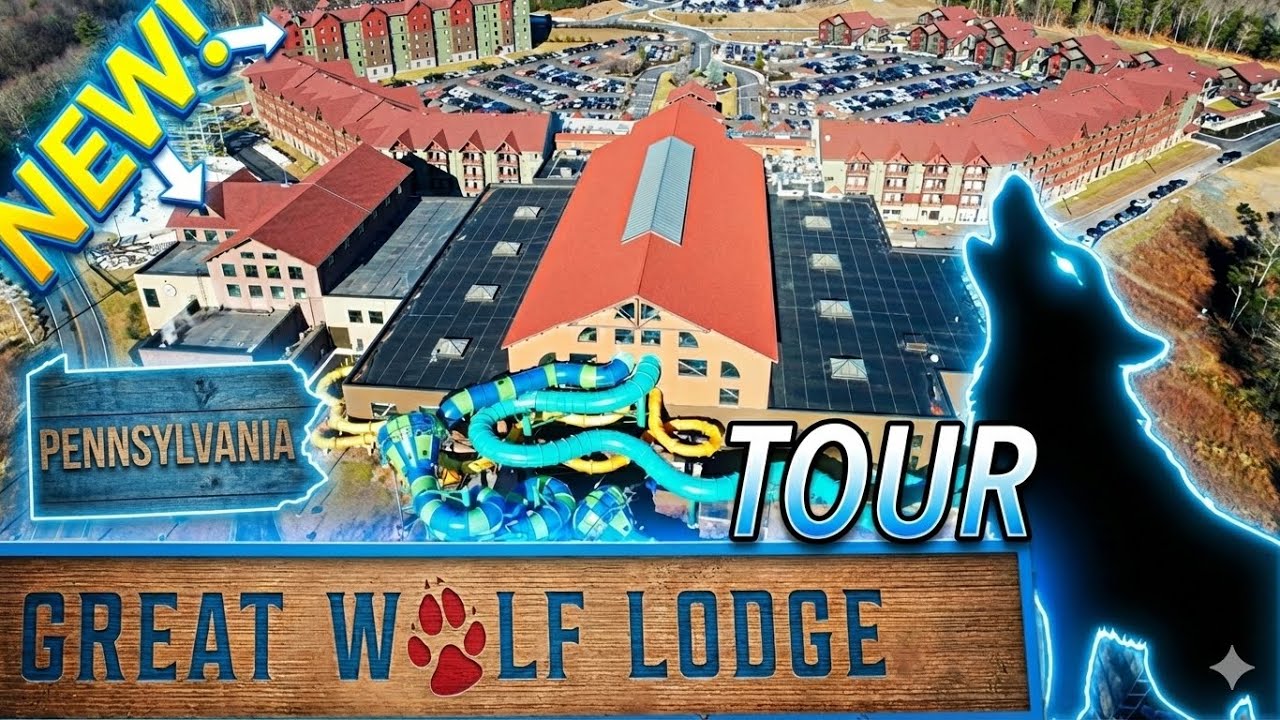 Great Wolf Lodge Poconos PA — полный тур, включая новое расширение
