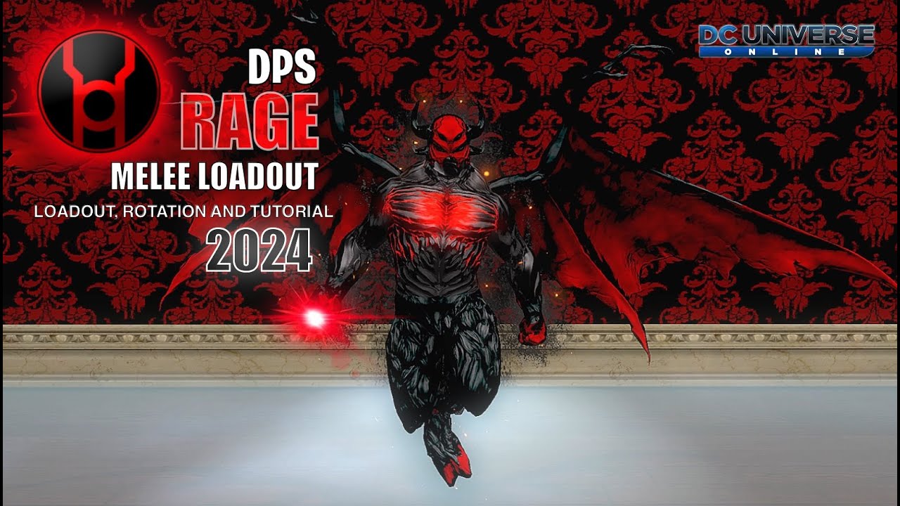 DCUO Rage Melee OP DPS (Might) Loadout and Rotation for 2024