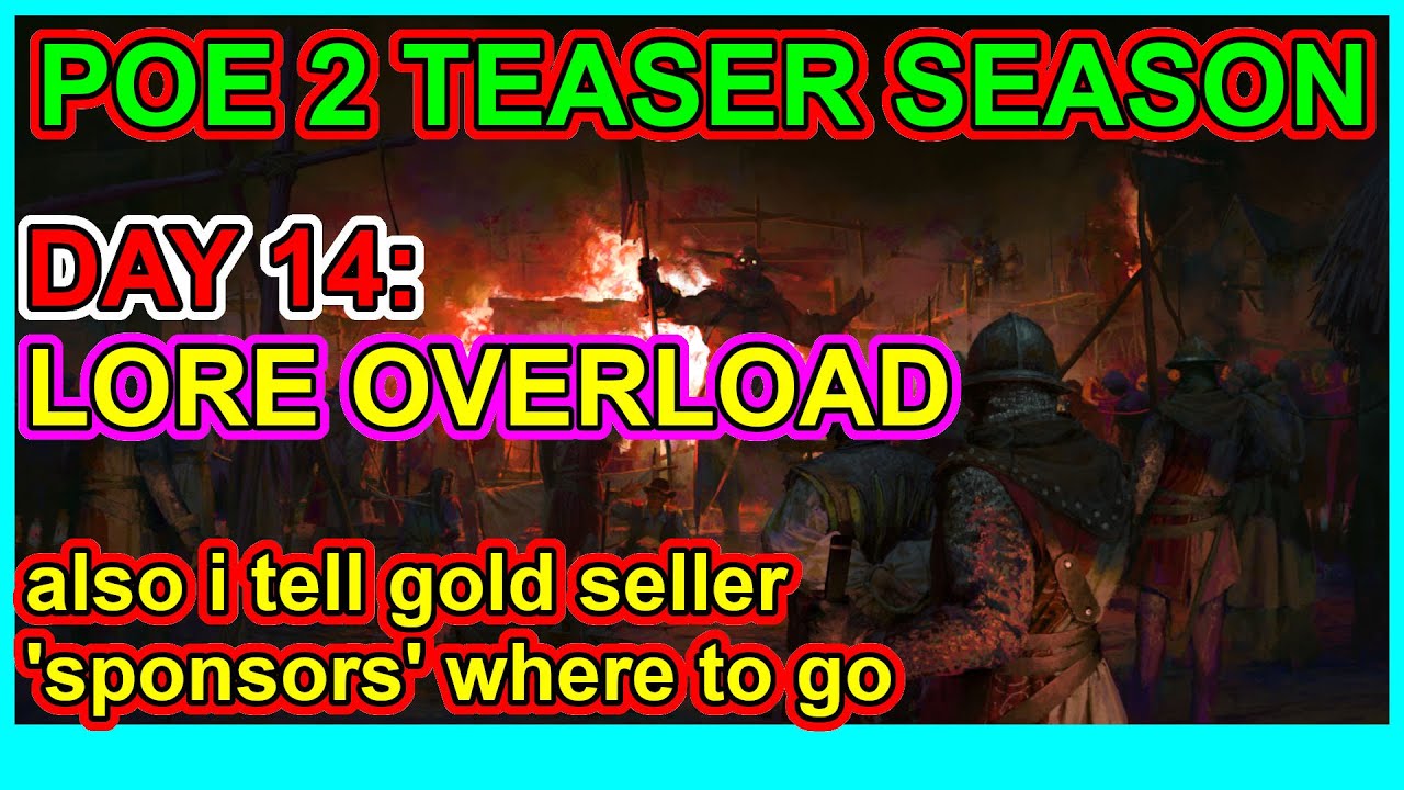 POE 2 Teasers Day 14: Lore Info On All Classes & PSA - Don't Patronize Cheat Sites. Path of Exile 2