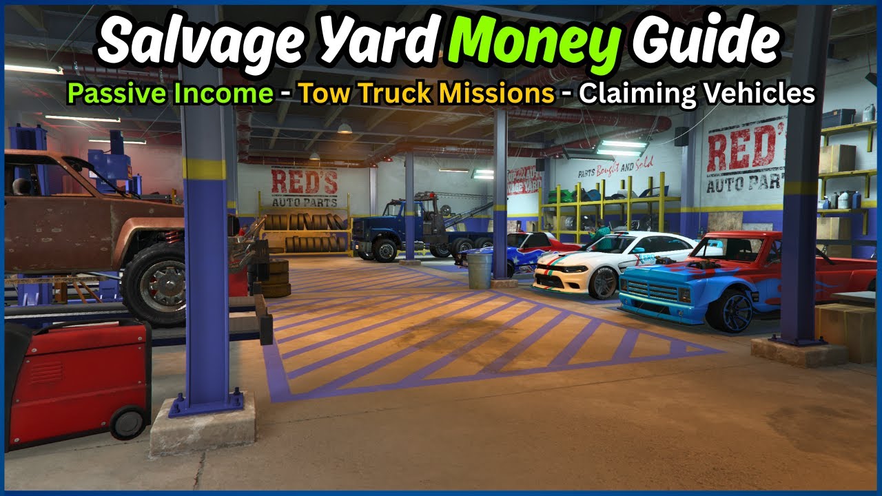 GTA Online SALVAGE YARD Guide | Chop Shop Passive Income and Claim Vehicles