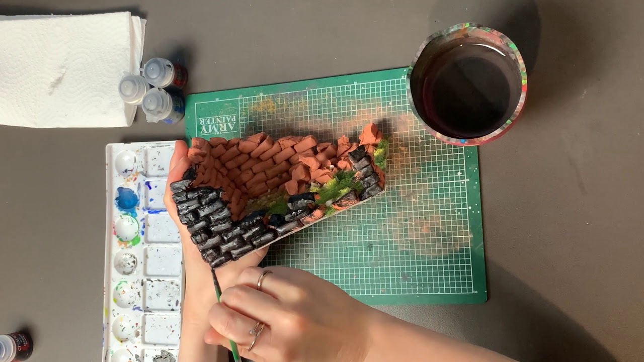 Warhammer terrain from clay tutorial