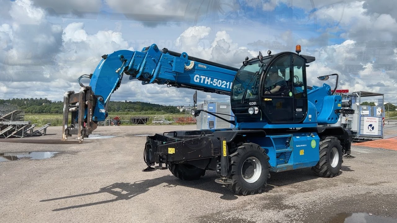 Köp Teleskåplastare Genie GTH 5021R med redskap på Klaravik