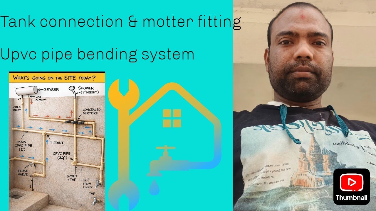 Upvc pipe bending system & total connection #72 #plumbing #streamplumber 