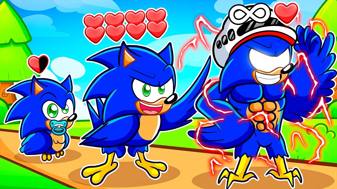 BIRTH To INFECTED SONIC BIRD in Roblox Feather Family!