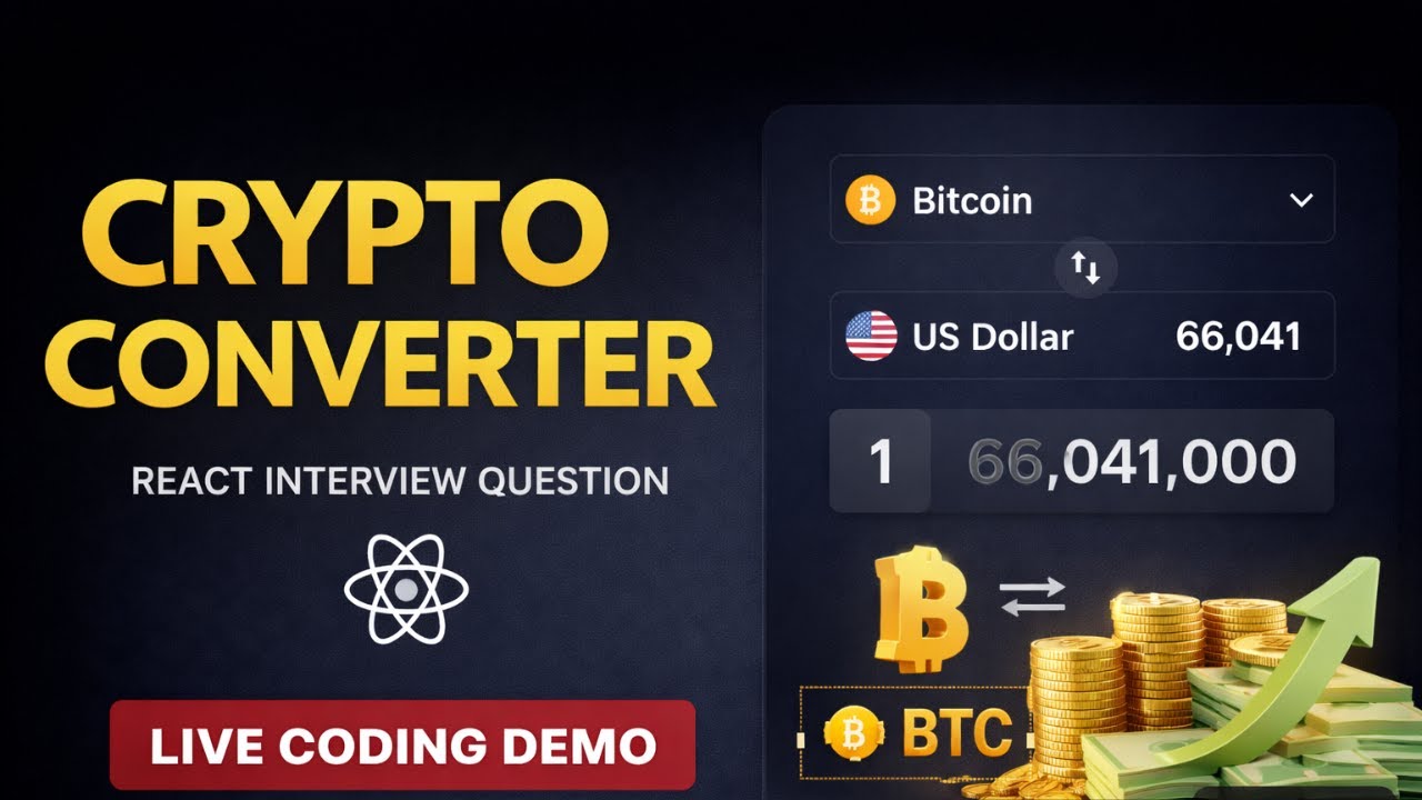 React JS Crypto Converter | React Interview Questions | Machine Coding