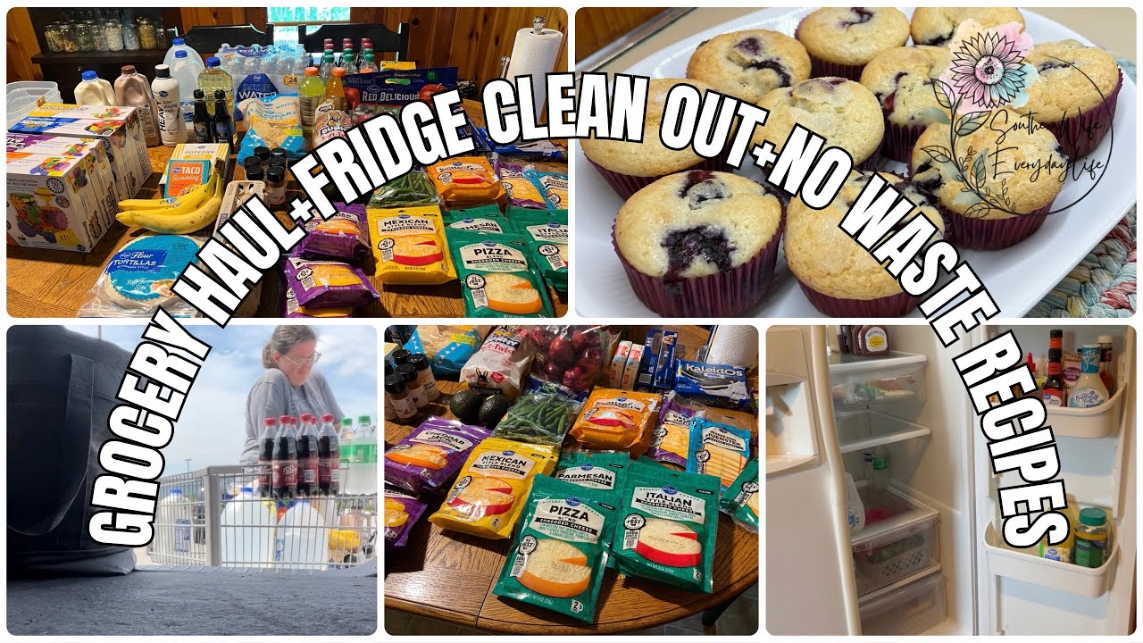 Fridge Clean Out || No Food Waste Recipe + $133 Grocery Haul