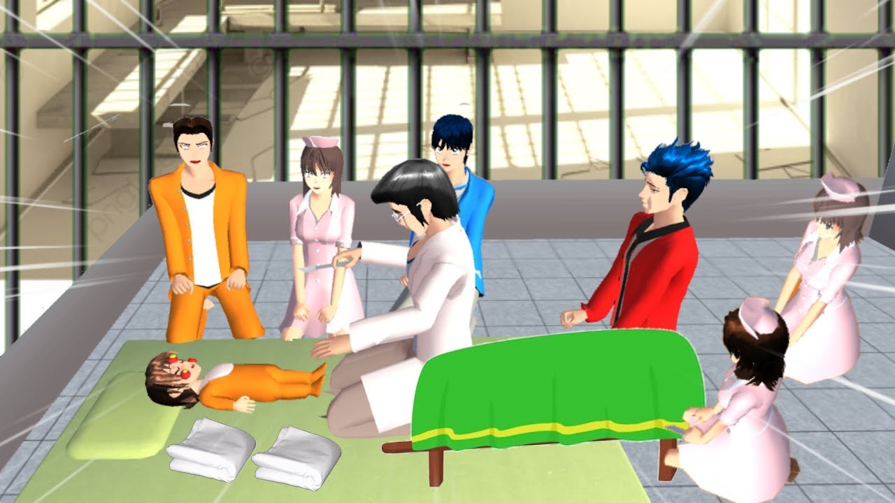 SONGOKU MENINGGAL DI DALAM PENJARA | VLOG KING HAPPY FAMILY | Drama Sakura School Simulator