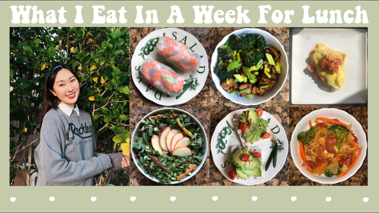 what i eat in a week | lunch edition 🥑💕