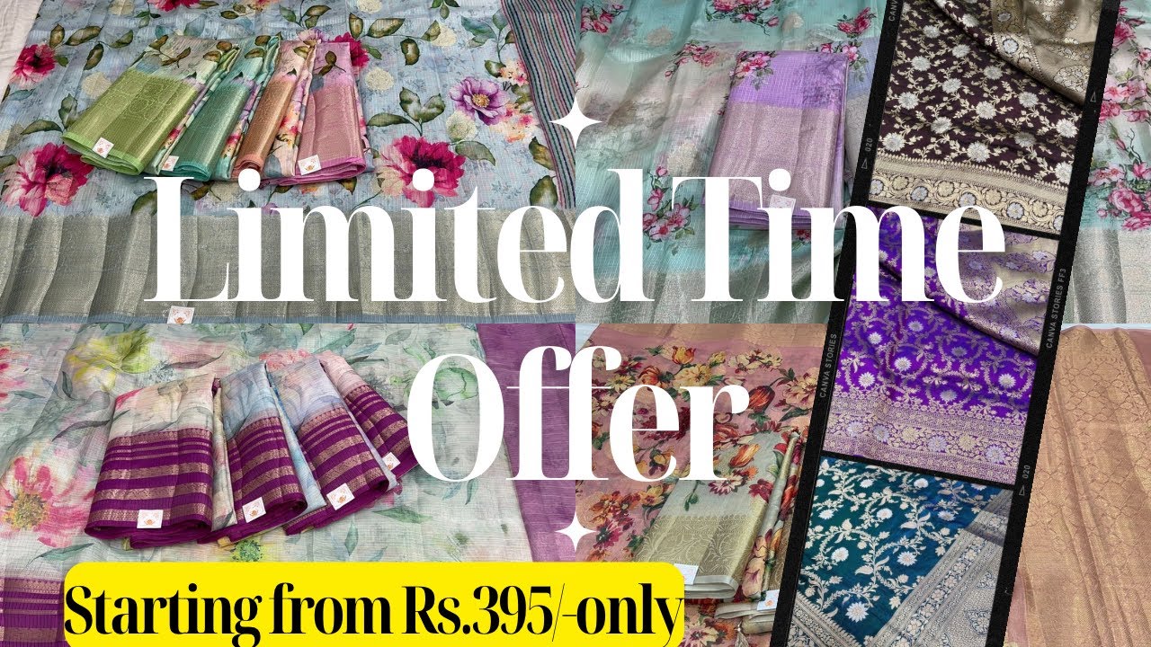 Limited Time Offer : Grab These Deals Before They’re Gone! | Shakuntalam Fabrics #banarasisilk #sale