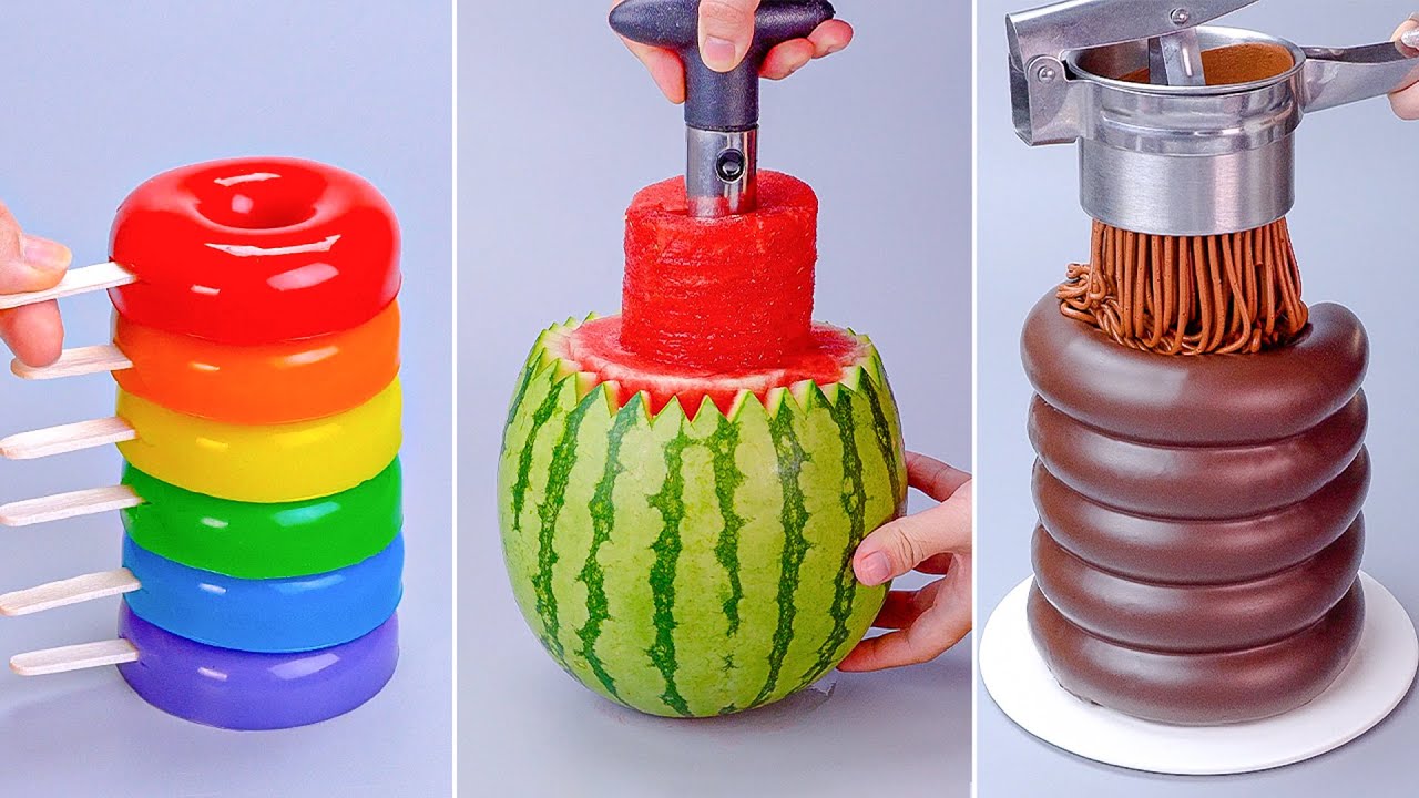 🌈 Tantangan Cokelat Buatan Sendiri yang Memuaskan | Making Rainbow Chocolate Dessert Is Super Easy