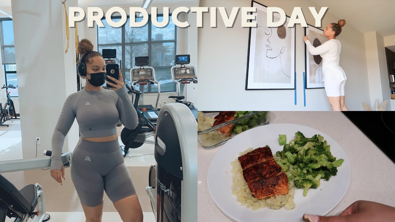 PRODUCTIVE DAY IN THE LIFE | Gym, Taking IG Pics, New Home Decor, etc