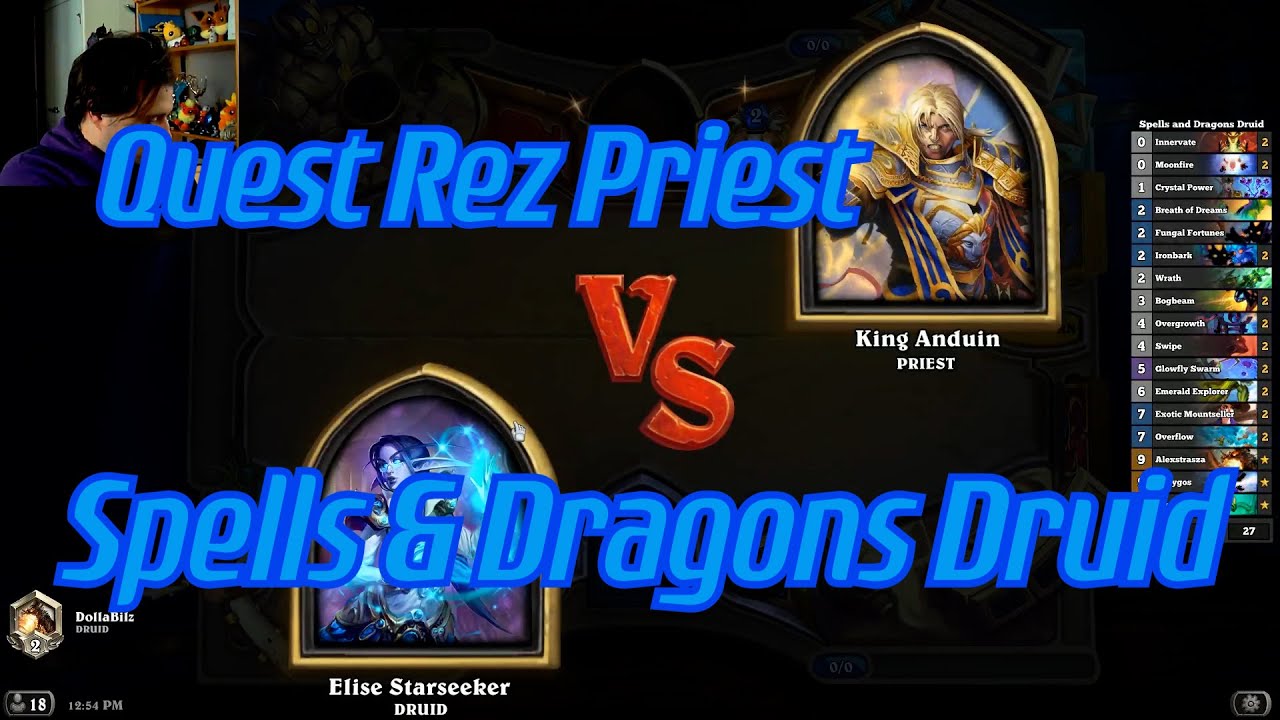Spells & Dragons Druid v Quest Rez Priest | Hearthstone