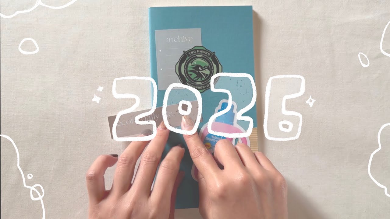 ⌇2026手帳⌇簡單開箱TRAVELER'S NOTEBOOK橫式週計劃｜裝飾手帳封面✨
