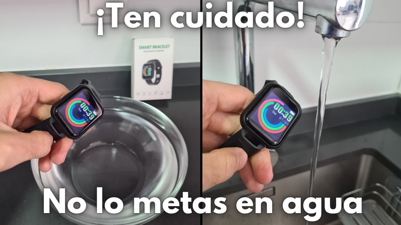 &iquest;Es el smartwatch D20 resistente al agua? Mira lo que pas&oacute; al mojarlo 🤦&zwj;♂️