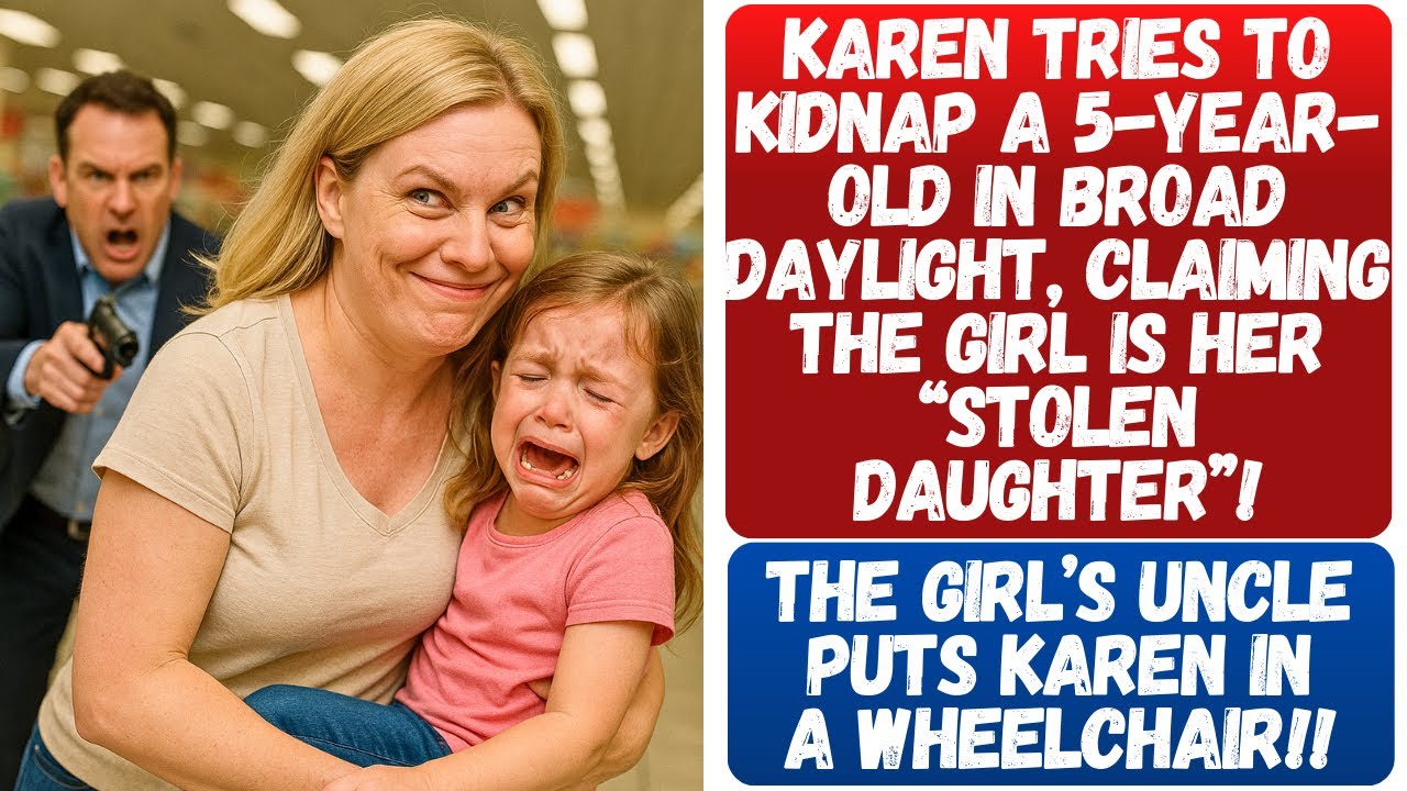 KAREN GETS STOPPED WITH A BULLET INTO THE LEG AFTER SHE SNATCHED A YOUNG GIRL & TRIED KIDNAPPING HER