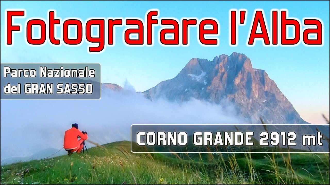 Fotografare l'alba al Gran Sasso - Corno Grande 2912mt - Gopro Hero 7 Black