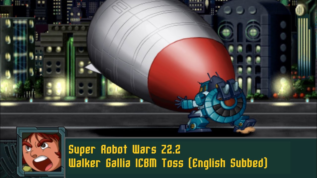 Super Robot Wars Z2.2 - Walker Gallia ICBM Toss (English Subbed)