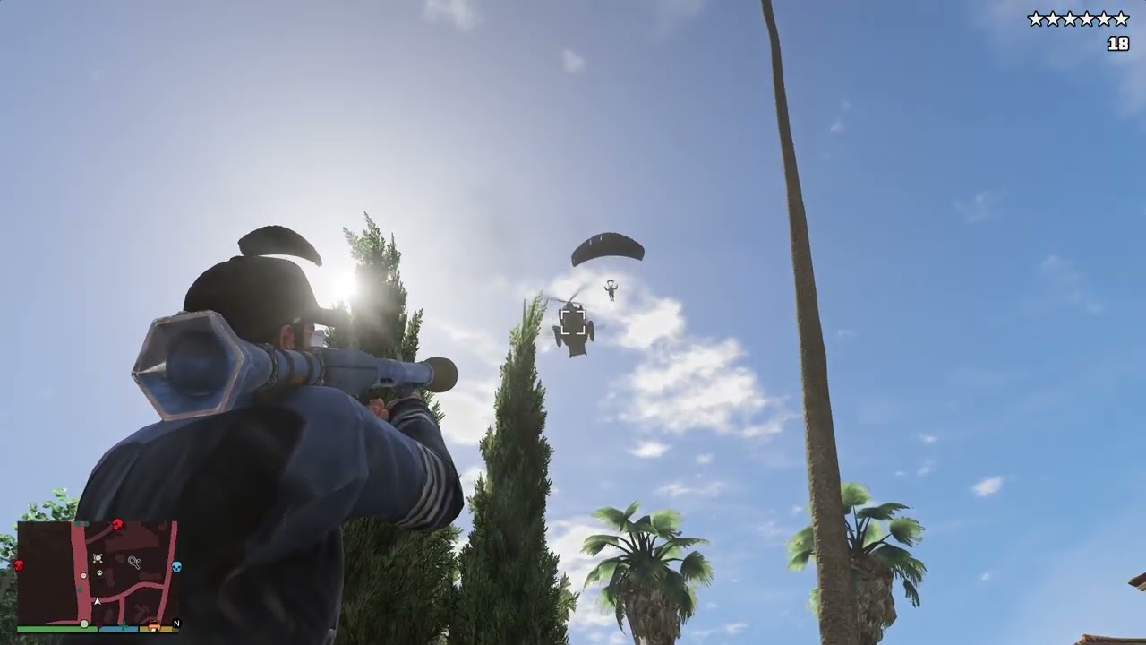 GTA V: Vagos Beach Attack Epic 10 Star Cop Battle + Escape
