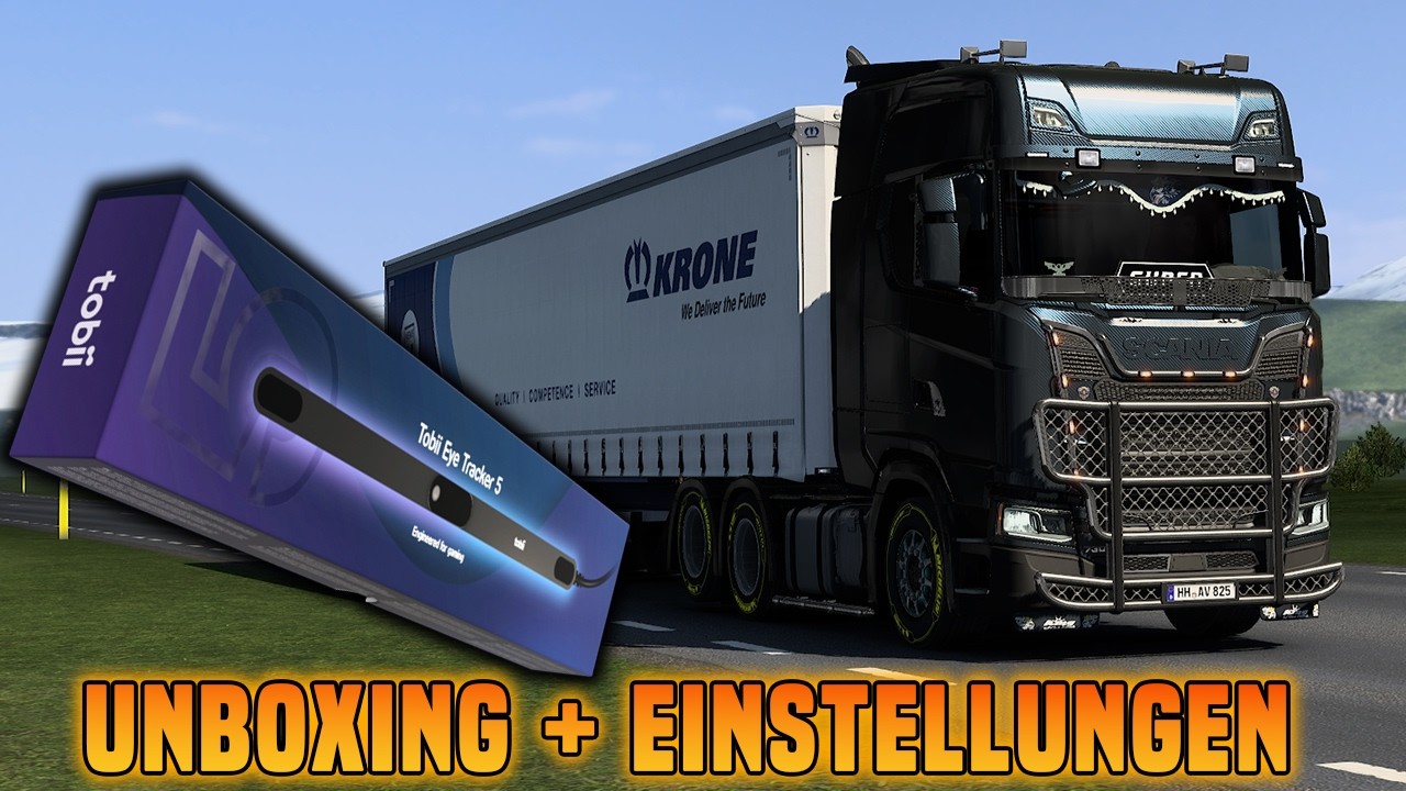 TOBII EYE TRACKER 5 - Unboxing & Installation in ETS2 | HEAD TRACKING