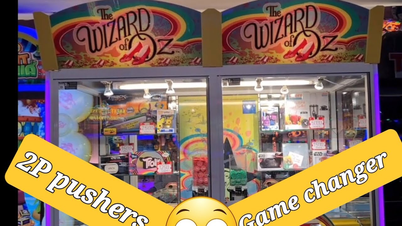 2p coin pushers machine and the new pusher machines win tickets for prizes,will it be our lucky day.