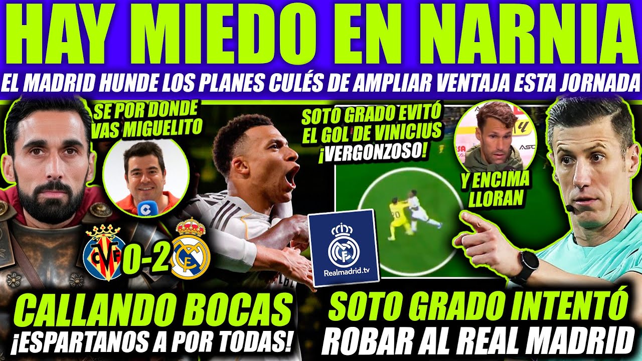 😎 ARBELOA HUNDE A LA PRENSA CON EL PARTIDAZO DE VILLARREAL Y REAL MADRID TV MUESTRA EL MAL ARBITRAJE
