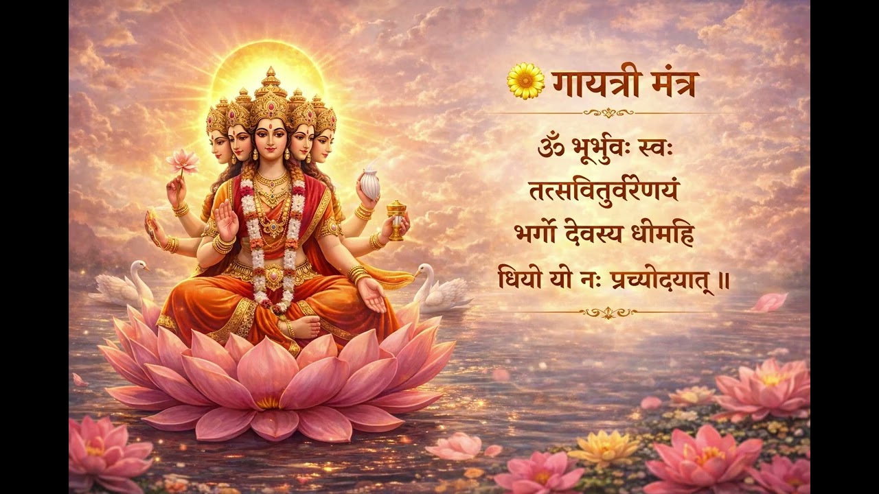 Gayatri Mantra Full Chanting 🌸 Daily Morning Prayer for Peace