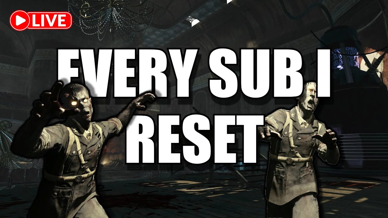 🔴Call of Duty Zombies But Every Sub I Reset