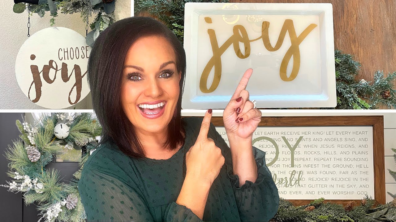 AMAZING High End Christmas DECOR DIYs! +Cricut Giveaway