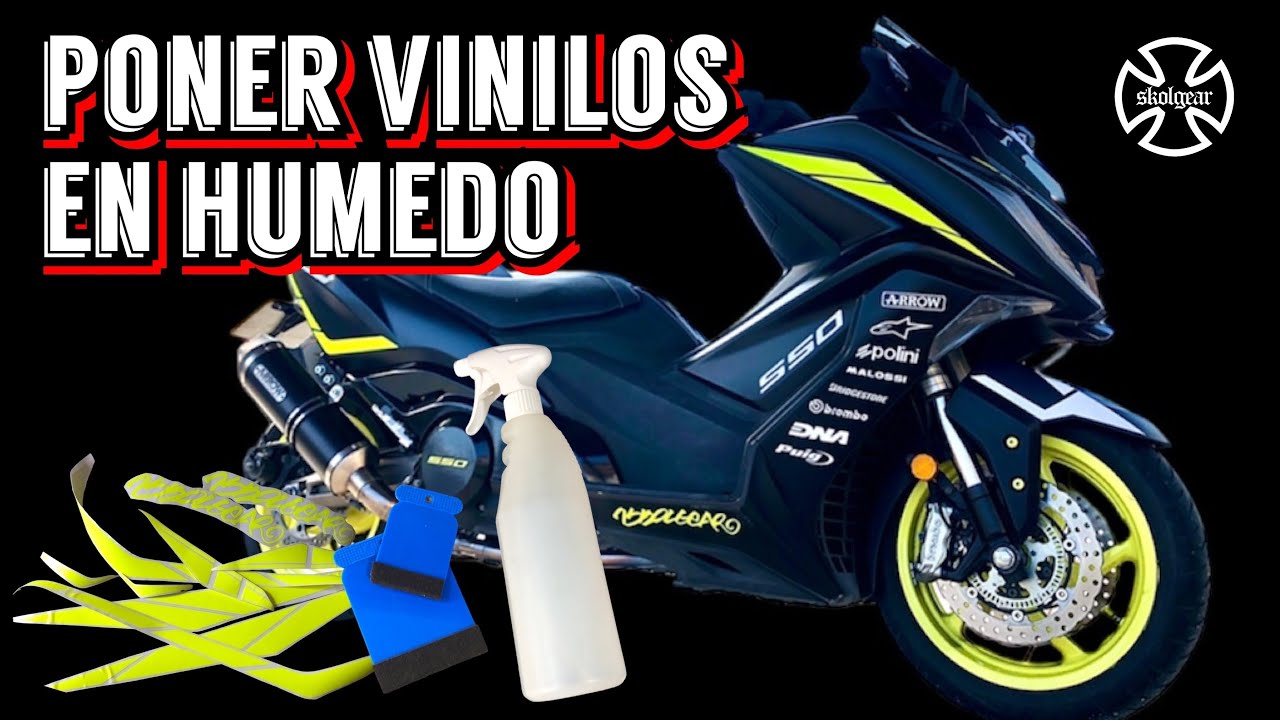 Cómo PONER VINILOS en HÚMEDO | Aprende a PEGAR vinilo con AGUA | Vinilar Moto Coche